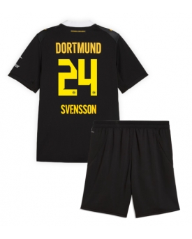 Borussia Dortmund Daniel Svensson #24 Maglia Gara Trasferta Repliche 2026-27 Bambino Maniche Corte Borussia Dortmund Daniel Svensson #24 Maglia Gara Trasferta Repliche 2026-27 Bambino Maniche Corte